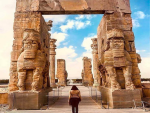 سکه همای سعادت طرح کاخ داریوش - تصویر دوم