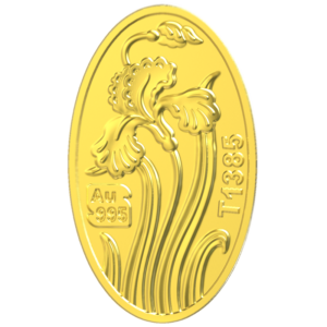 شمش طلای 24 عیار گل زنبق 0.250 گرم - تصویر دوم