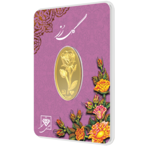 شمش طلای 24 عیار گل رز 0.700 گرم - تصویر دوم